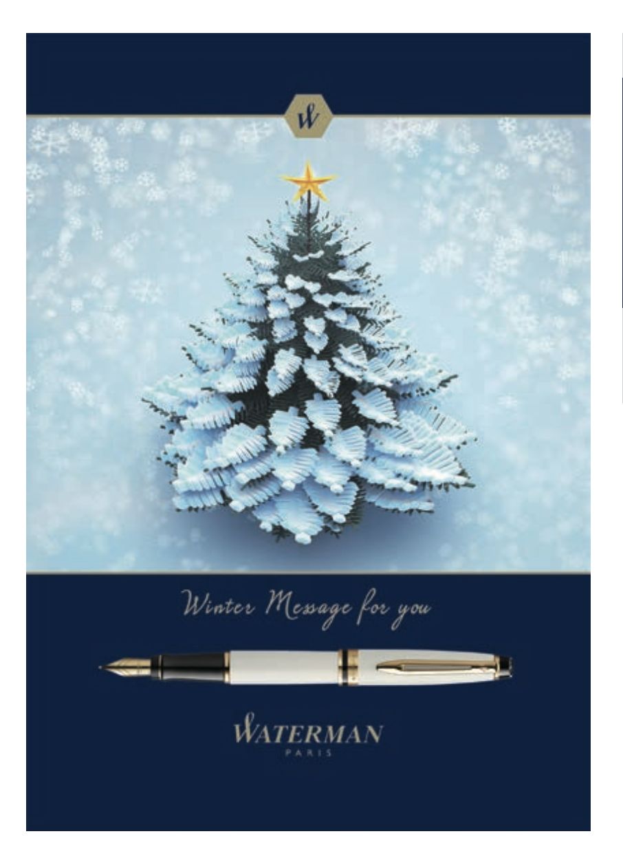 PARKER/WATERMAN クリスマスカード