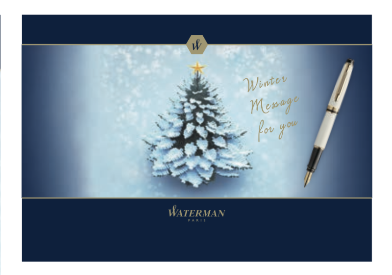 PARKER/WATERMAN クリスマスカード